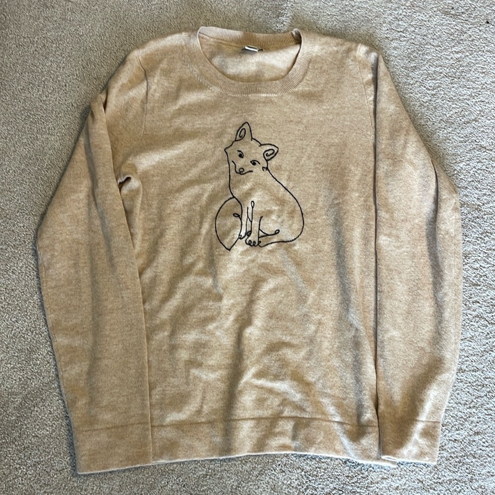 J.Crew fox sweater